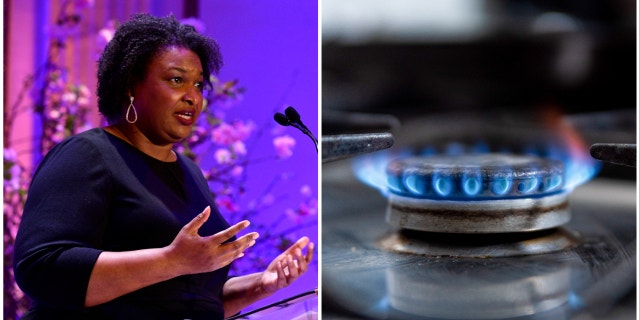 Former Georgia gubernatorial candidate Stacey Abrams and a gas stove.