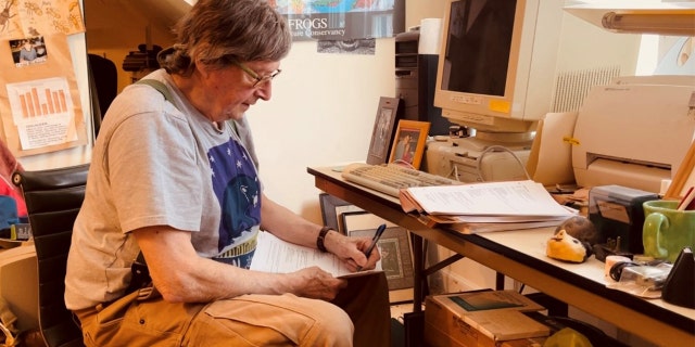 Lloyd Devereux Richards spent 14 years writing his debut novel "Stone Maidens" from his Vermont attic office.