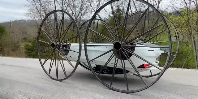 The vehicle was able to operate in an inverted position.