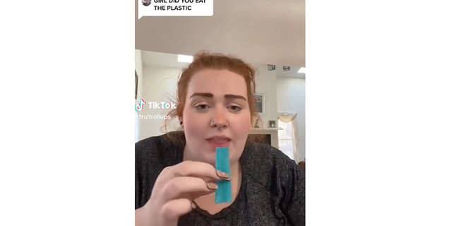 Fruit Roll-Ups told TikTok users to not eat the snack's plastic wrap .