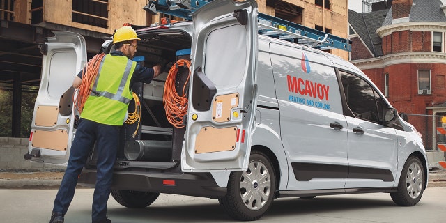 The Transit Connect panel van is marketed as a commercial vehicle.