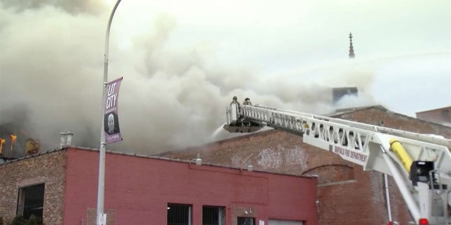 The Buffalo, New York, firefighter killed Wednesday in a burning commercial building has been identified as 37-year-old Jason Arno.