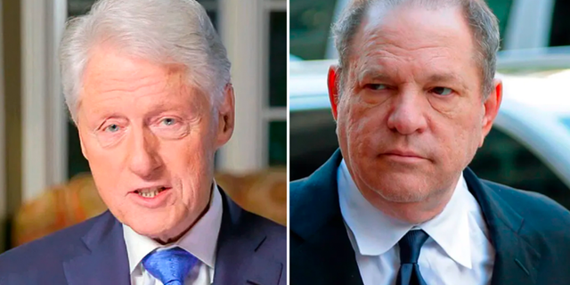 A former staffer for Harvey Weinstein's production company was 'appalled' by the time President Clinton gave to the film producer. Weinstein: (AP Photo/Seth Wenig) Clinton: (Democratic National Convention via AP)