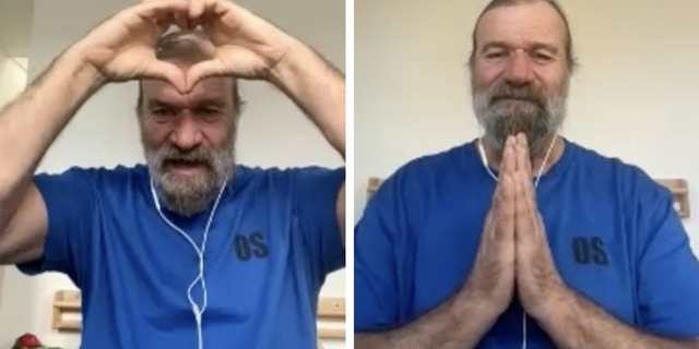 Wim Hof joined Fox News Digital from the Netherlands for an on-camera interview on March 27, 2023.