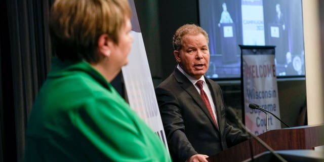 Wisconsin Supreme Court candidate Janet Protasiewicz has reportedly outraised conservative opponent Dan Kelly by over $10 million with the help of Democratic megadonors, including George Soros and billionaire Illinois Gov. J.B. Pritzker.