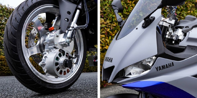 Actuators attached to the front wheel and handlebars allow the bike to balance itself.