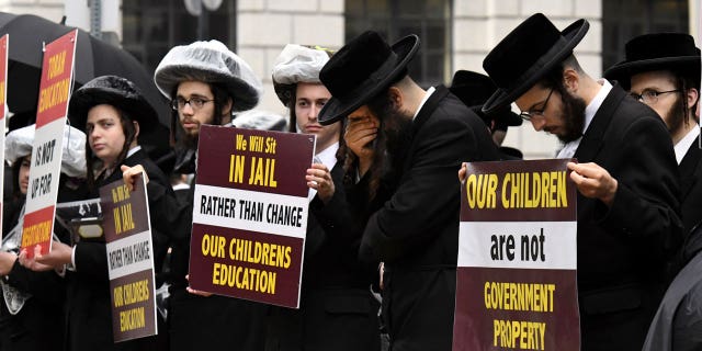 Yeshiva protestors