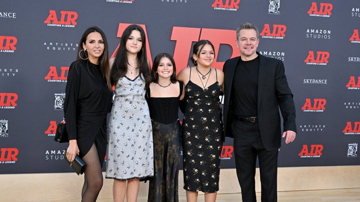 Matt Damon reveals why he brought his kids to the premiere of 'AIR' 