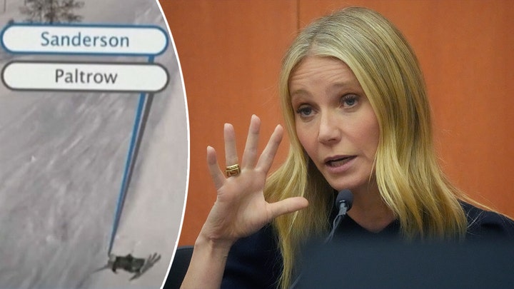 Gwyneth Paltrow's ski accident recreation video