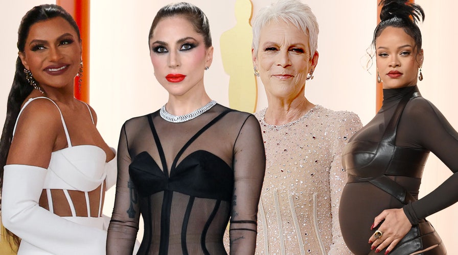 Lady gaga clearance oscars red carpet