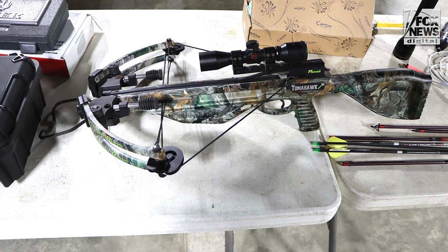 A crossbow at the Murdaugh auction