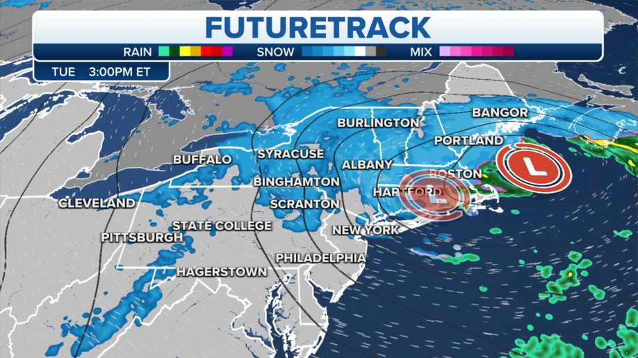 Nor'easter future track map