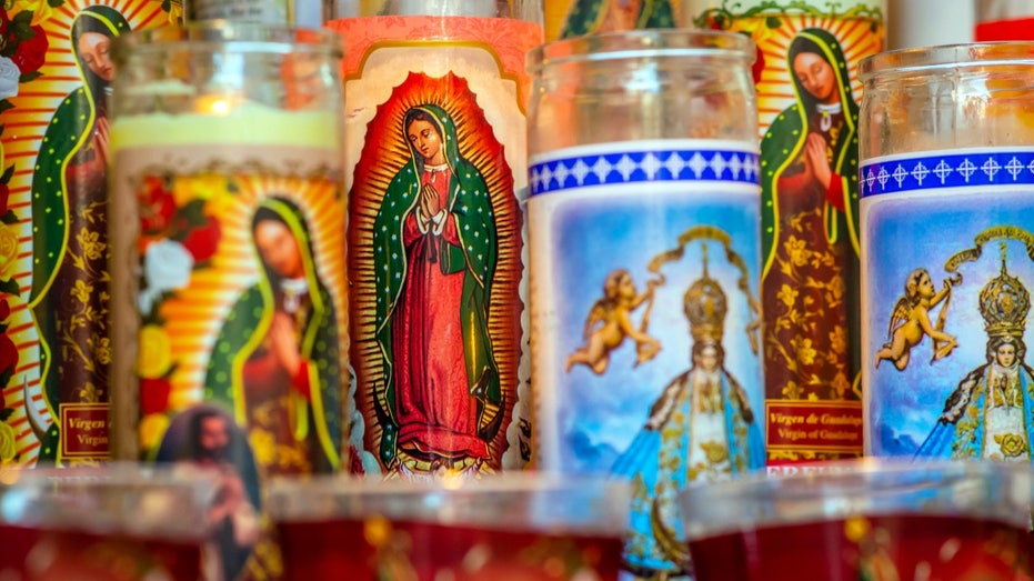 Candles of Our Lady of Guadalupe
