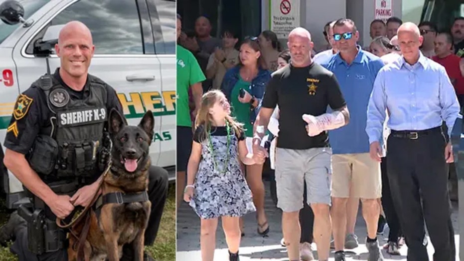 Florida deputy shot 3 times during ambush walks out of hospital