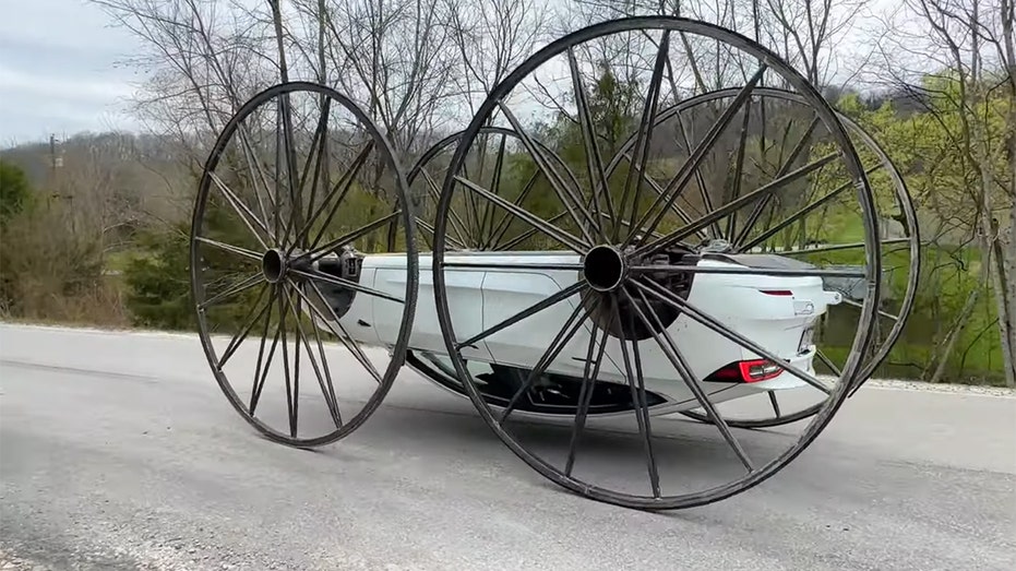 Wild custom Tesla can drive upside down