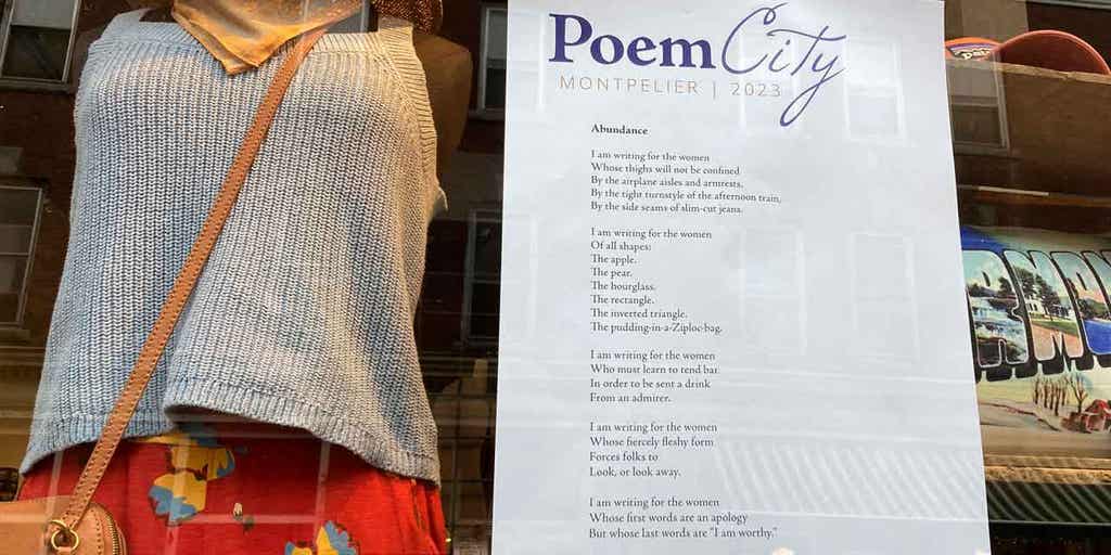 Vermont's capital city celebrates poetry with parade, display of poems - Vimarsana News