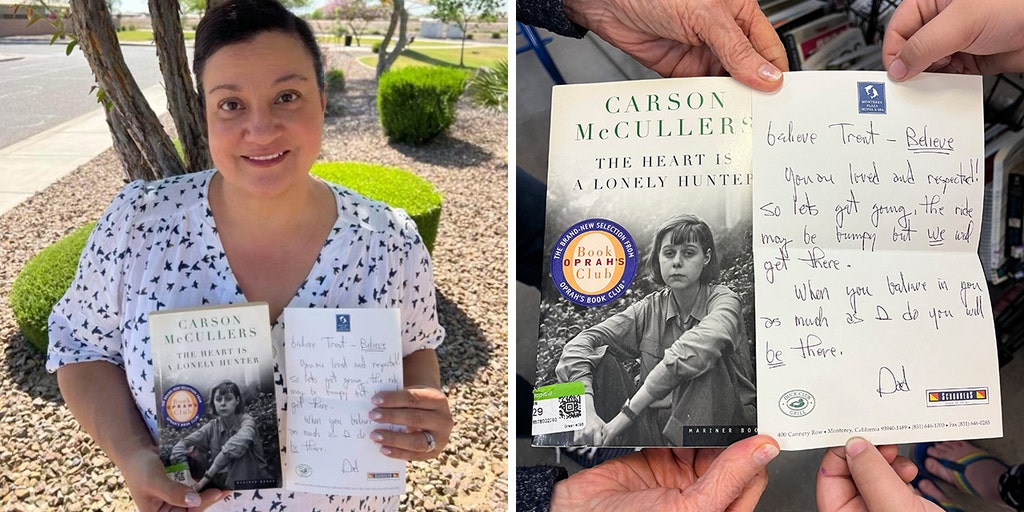 Arizona woman finds heartwarming note tucked inside $2 book at Goodwill — now, she's searching for its owner - Vimarsana News