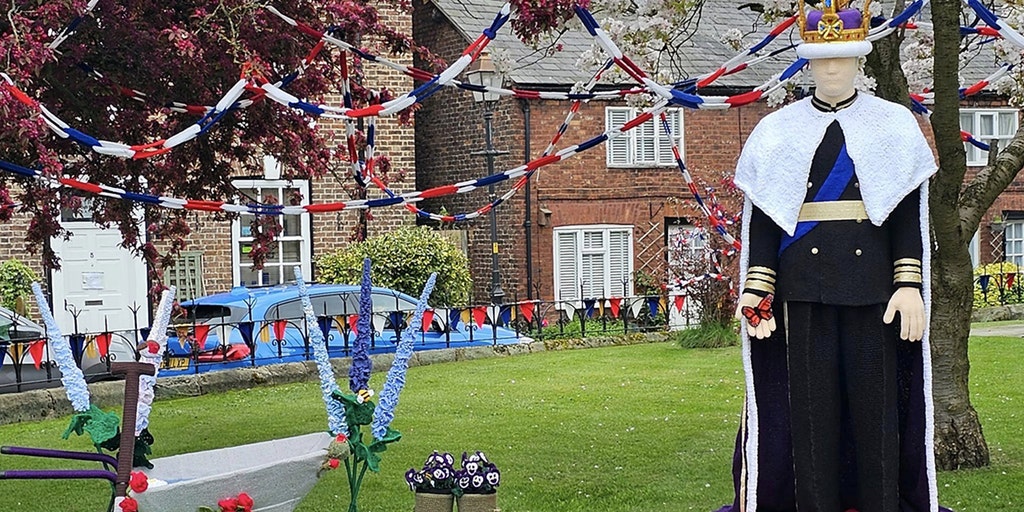 Group makes giant knitted King Charles III tribute ahead of coronation - Vimarsana News