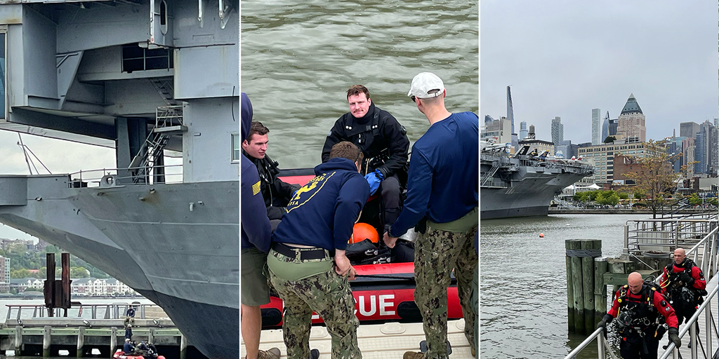 US Navy, FDNY collaborate in Hudson River dive training at USS Intrepid: 'Protect life and property' - Vimarsana News
