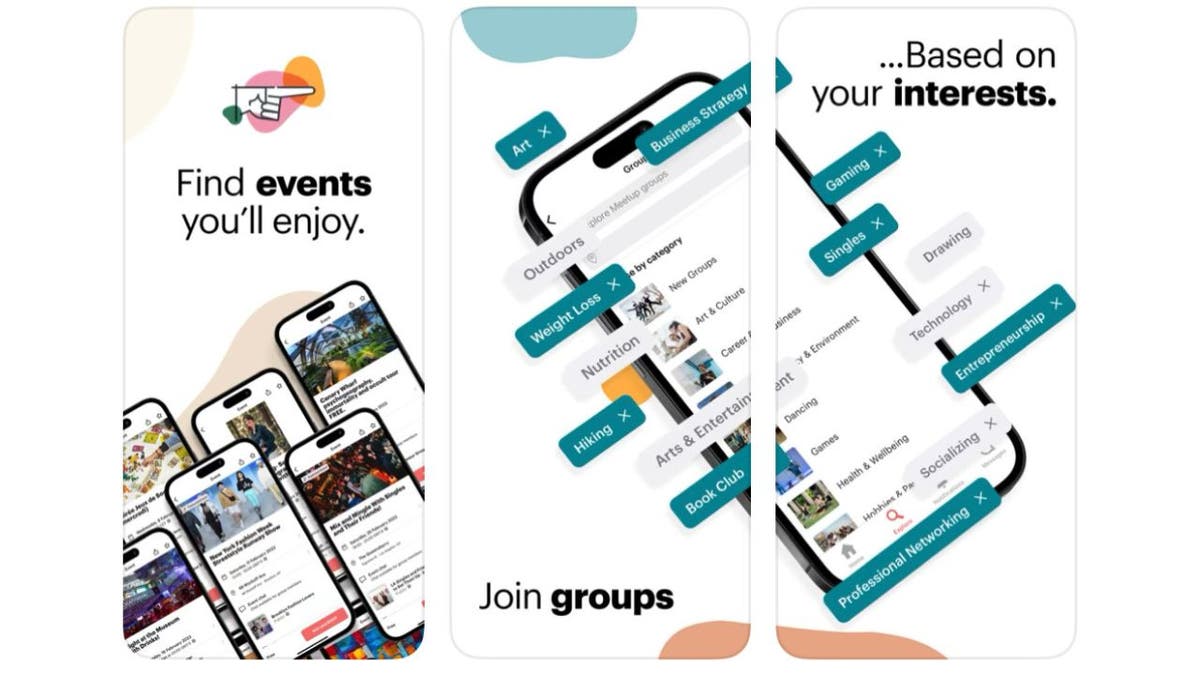 Meetup app ad
