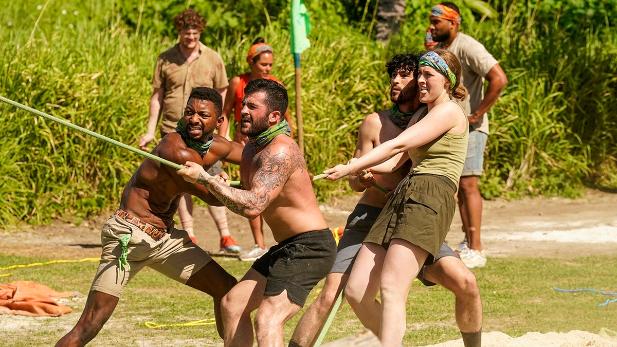 Contestants competing on Survivor