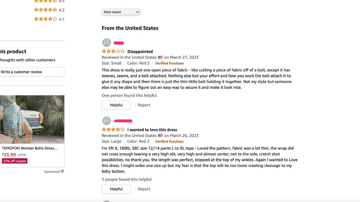 Amazon product review screenshot 