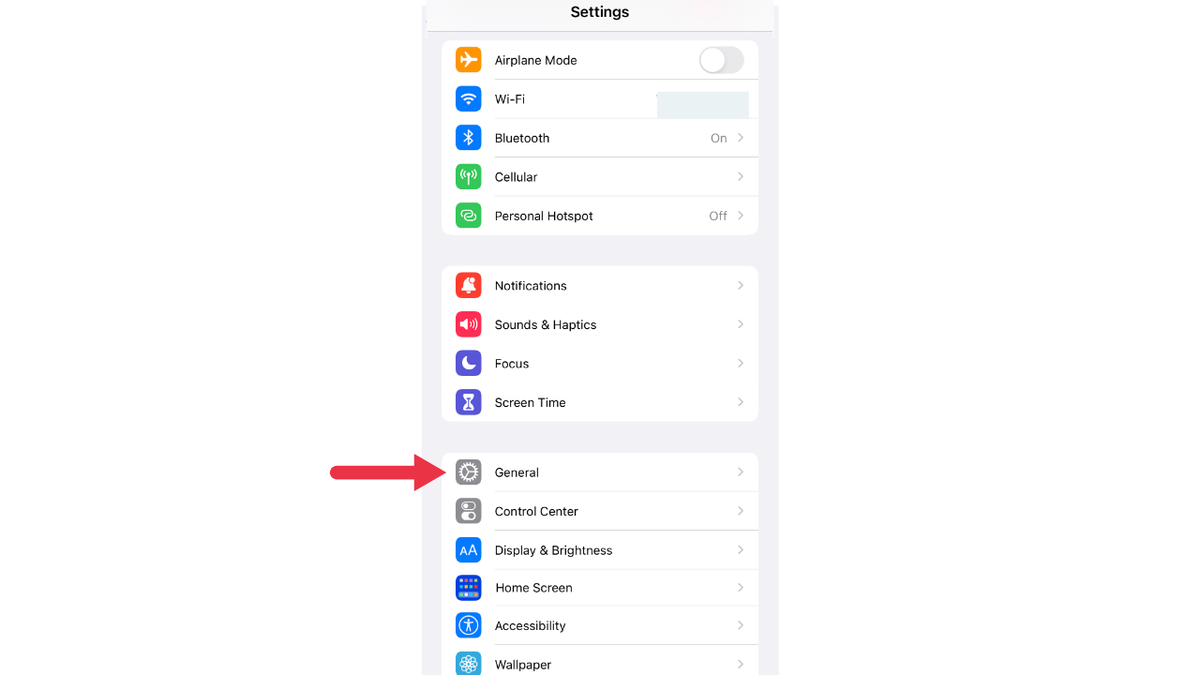 iphone apple menu's general settings