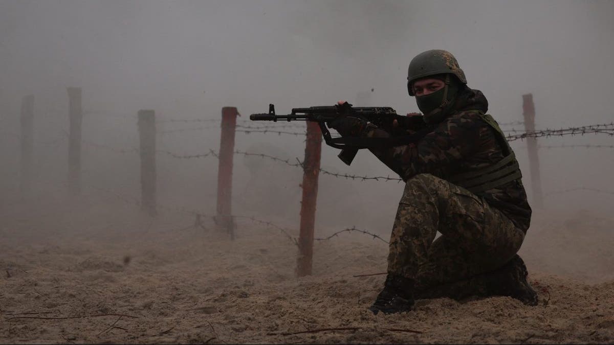 Ukrainian soldier training