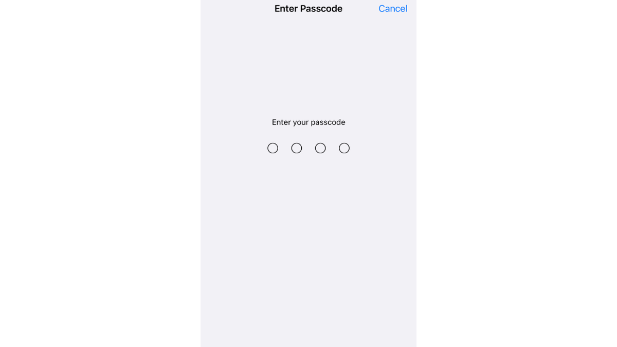apple iPhone Face ID passcode