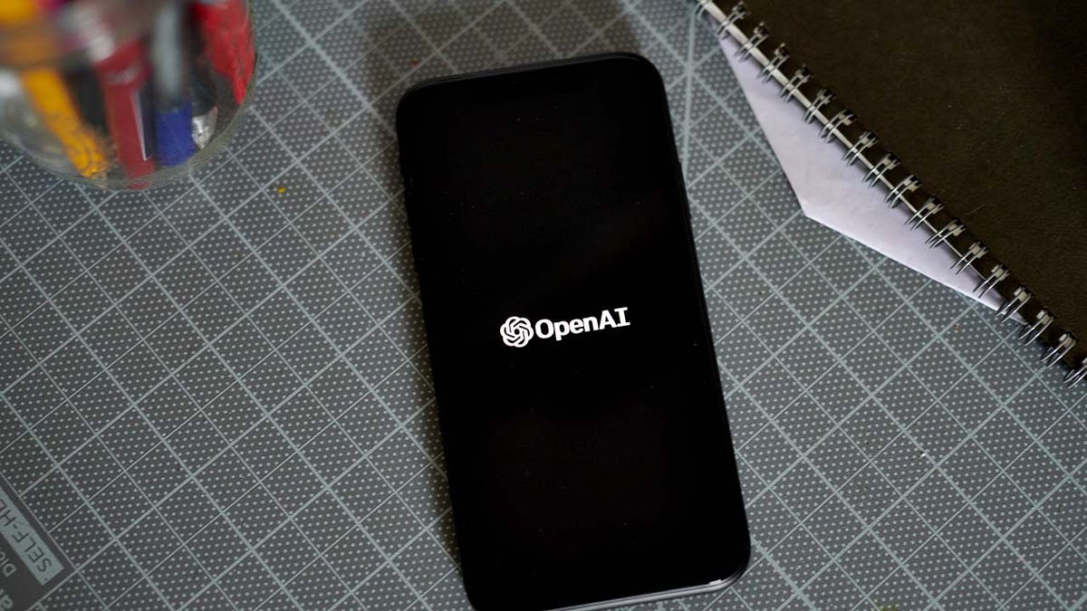 The ChatGPT logo on a smartphone