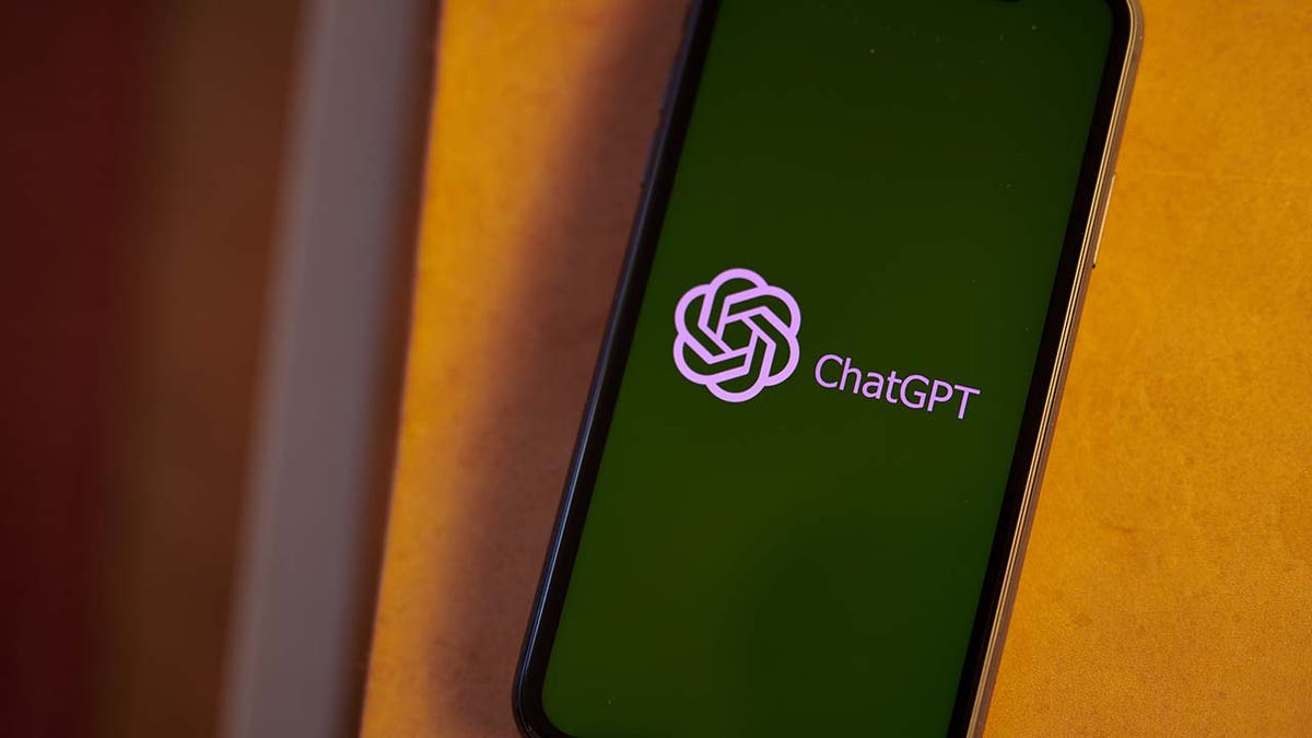 The ChatGPT logo on a smartphone