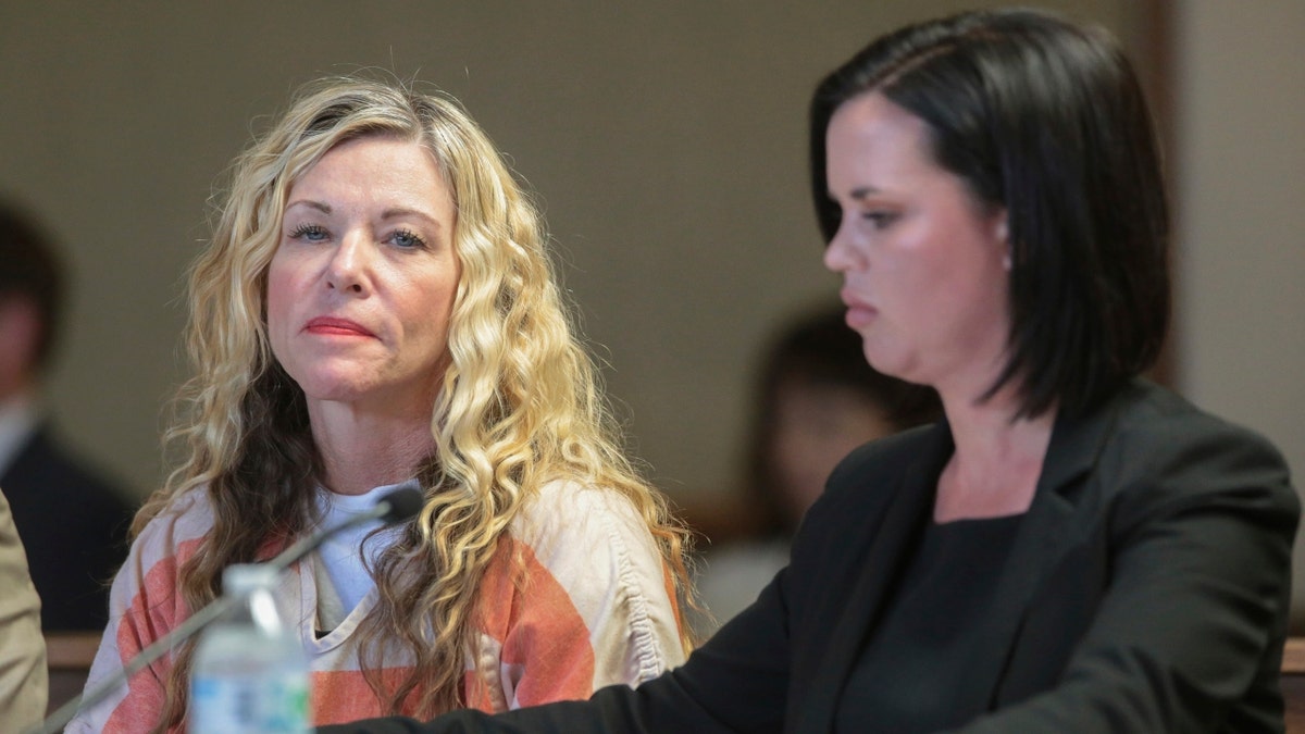 Lori Vallow Daybell glances at the camera during her hearing in Rexburg, Idaho., on March 6, 2020