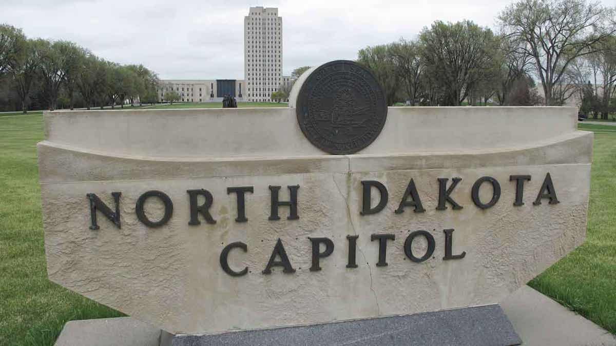 North Dakota Capitol sign