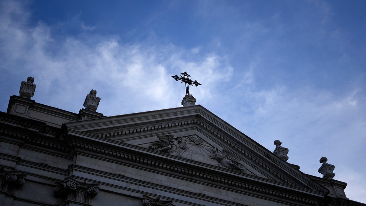 A photo of a church