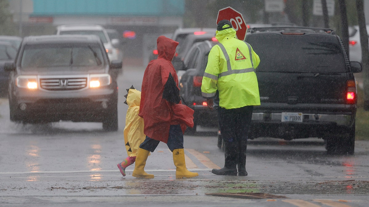 People crossing the street