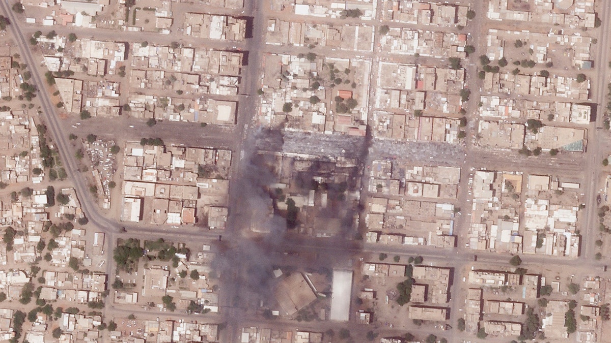 An aerial photo in Sudan