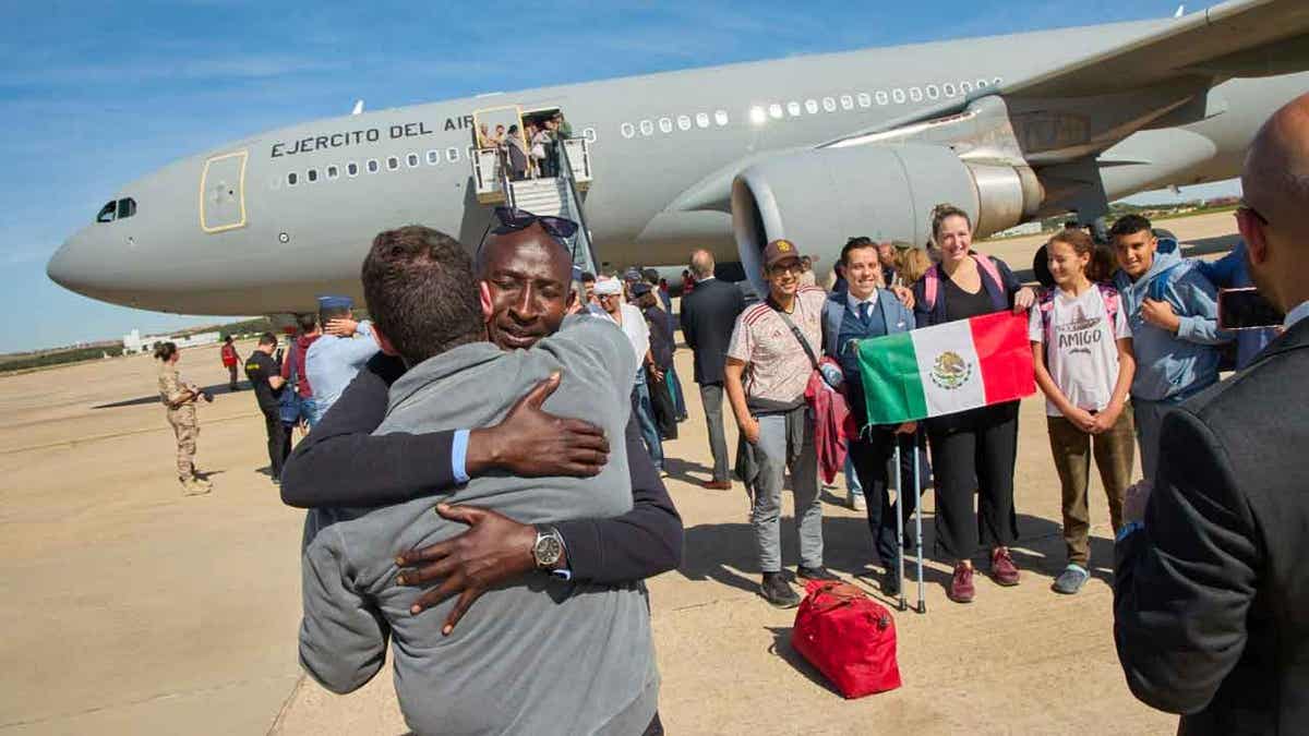 People rescued from Sudan