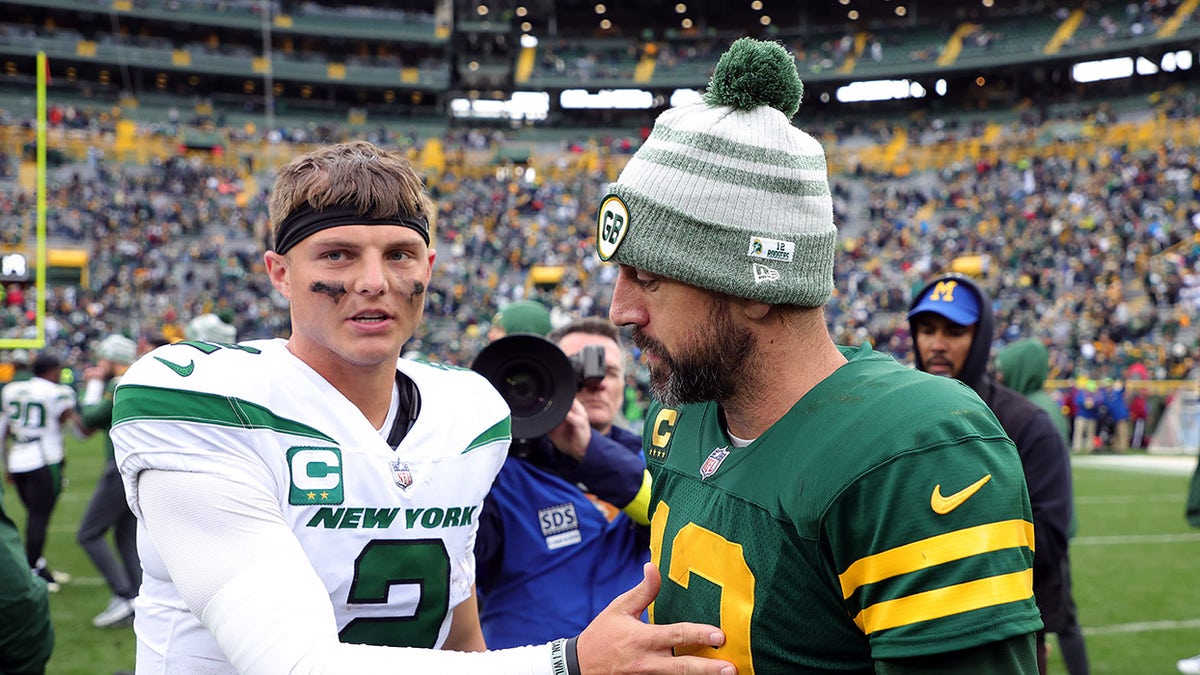 Aaron Rodgers and Zach Wilson talk