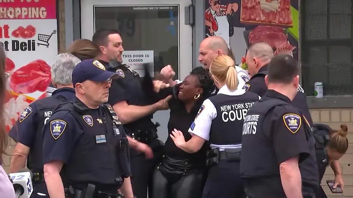 Aisha Pitt vs Police outside court