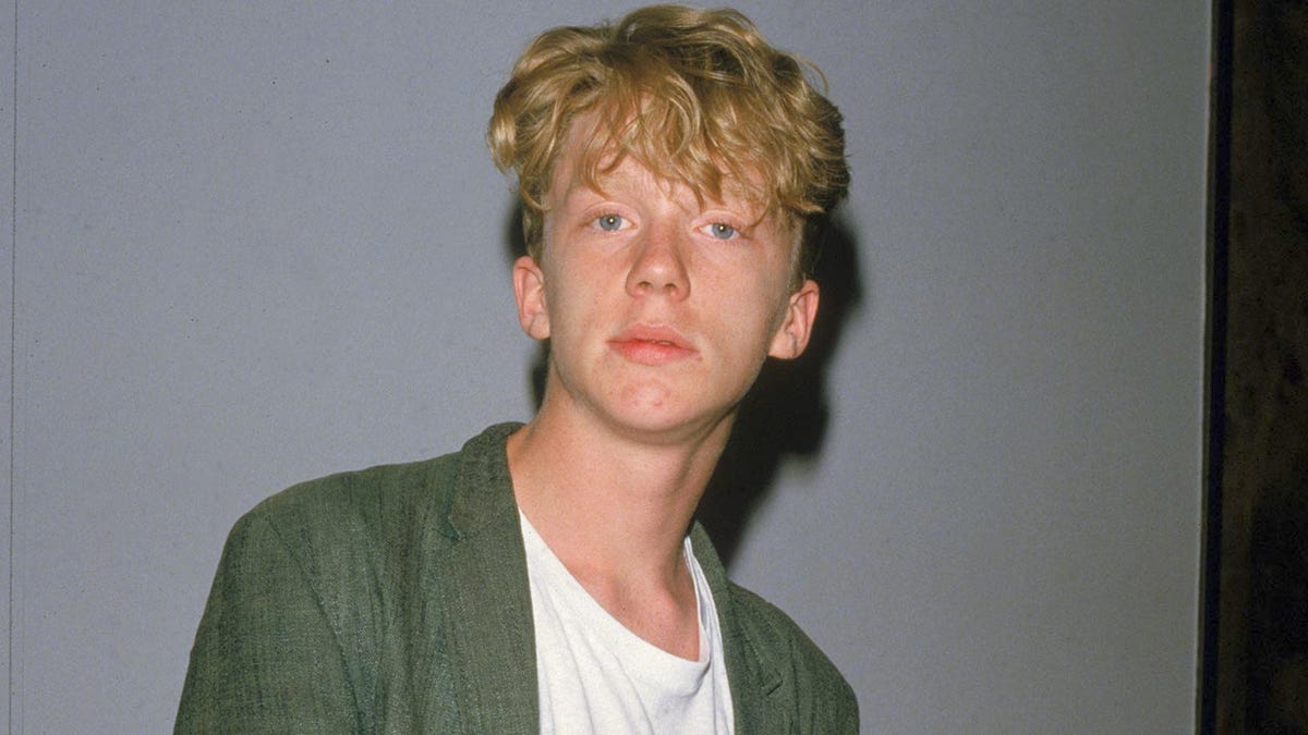 Anthony-Michael Hall Posing for a photo in Hollywood