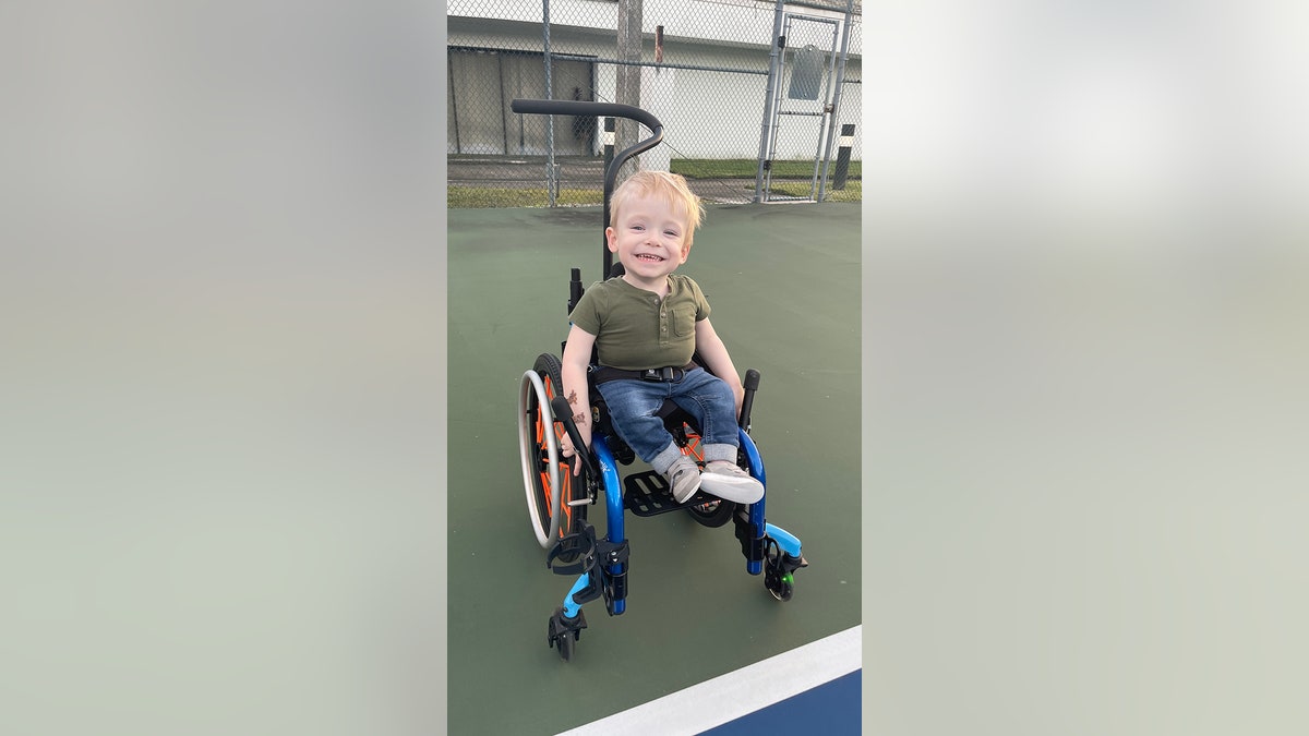 Archer smiling in wheelchair 2