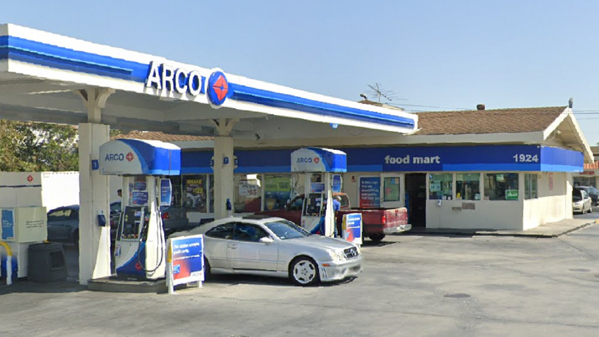 Arco gas station and store in Compton, California