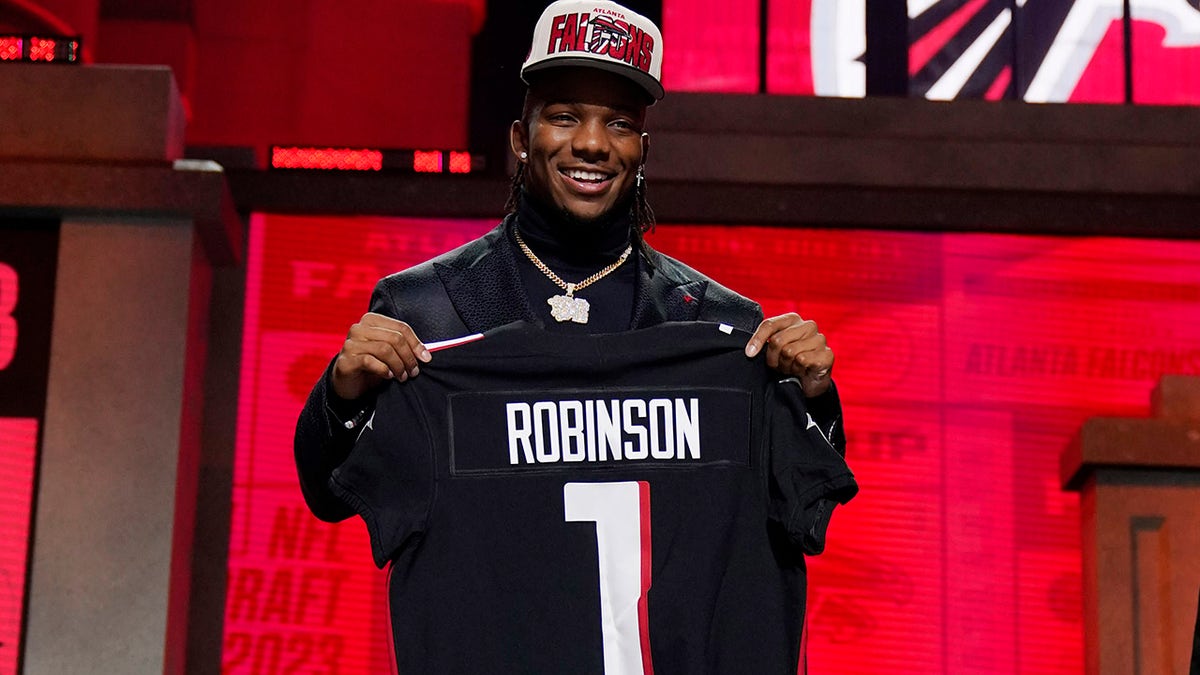 Bijan Robinson at the draft