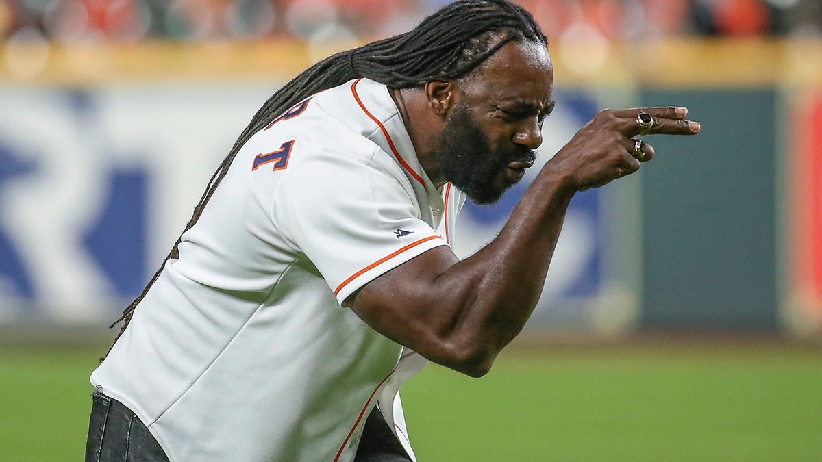 Booker T at an Astros game
