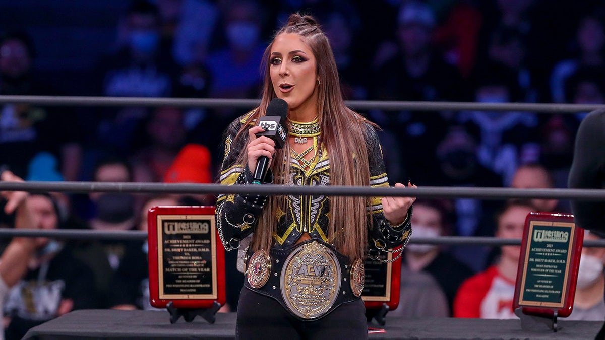 Britt Baker as AEW champion