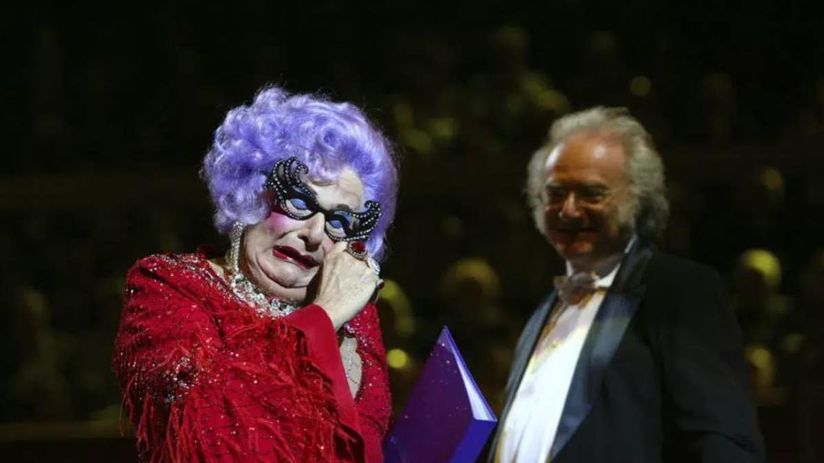 Actor Barry Humphries Dame Edna Everage