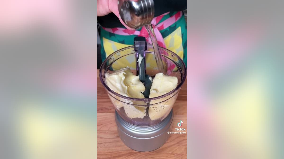 Carolina Gelen's vodka butter in food processor