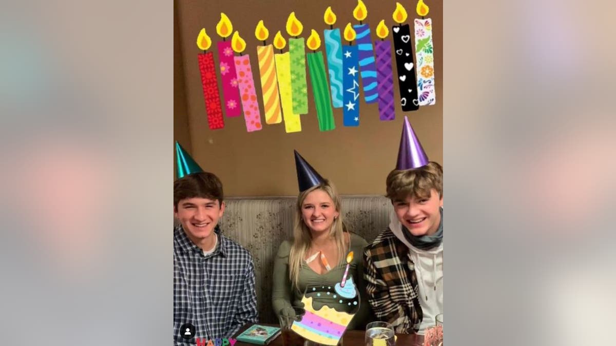 Photo of the Chapin triplets birthday.