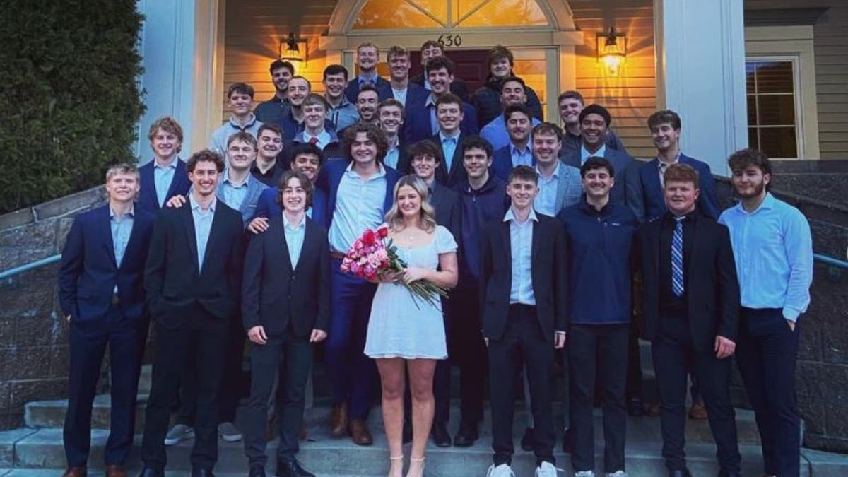 Photo Maize Chapin becoming "Sweetheart" Sigma Chi