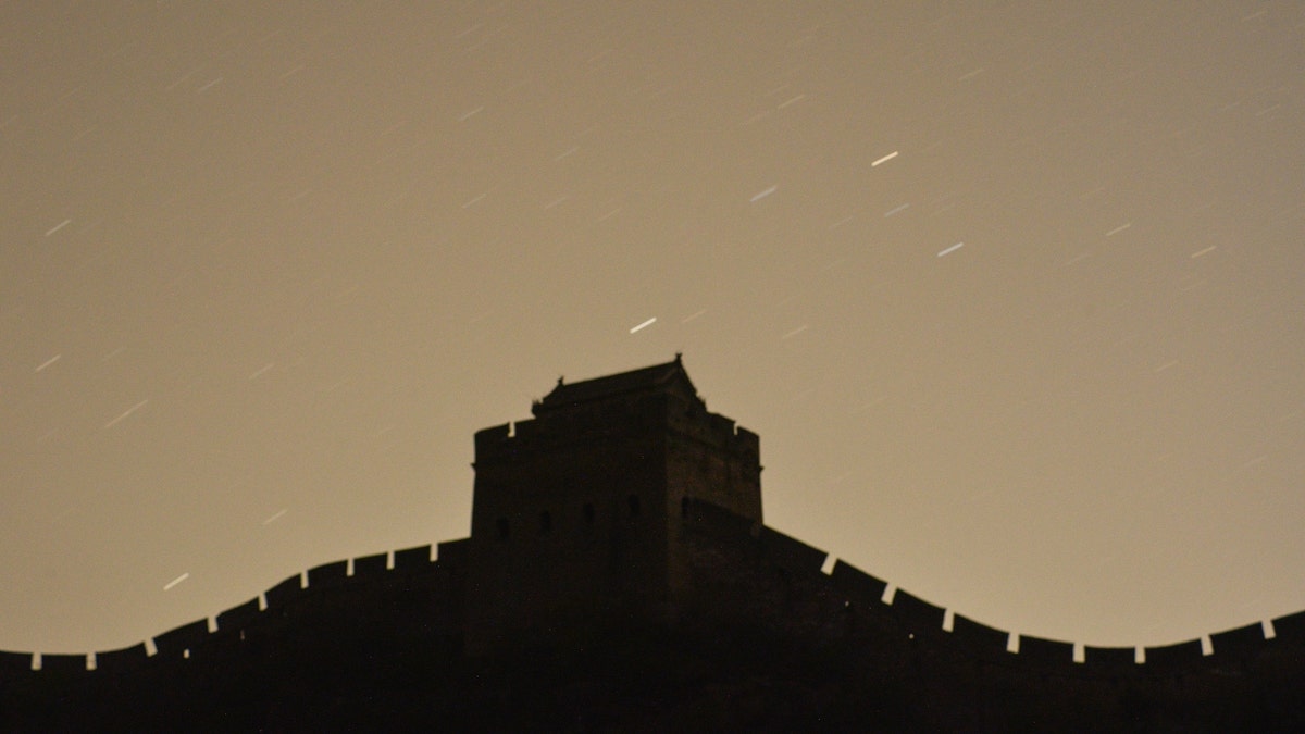 The annual April Lyrids meteor shower in China